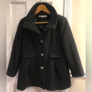 Black Kenneth Cole Dress Coat